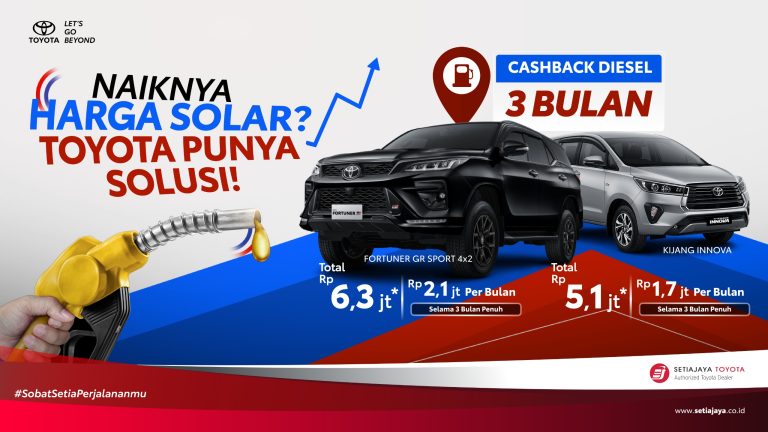 Promo Toyota Diesel 2026: Nikmati Subsidi Diesel Hingga 3 Bulan untuk Fortuner & Innova