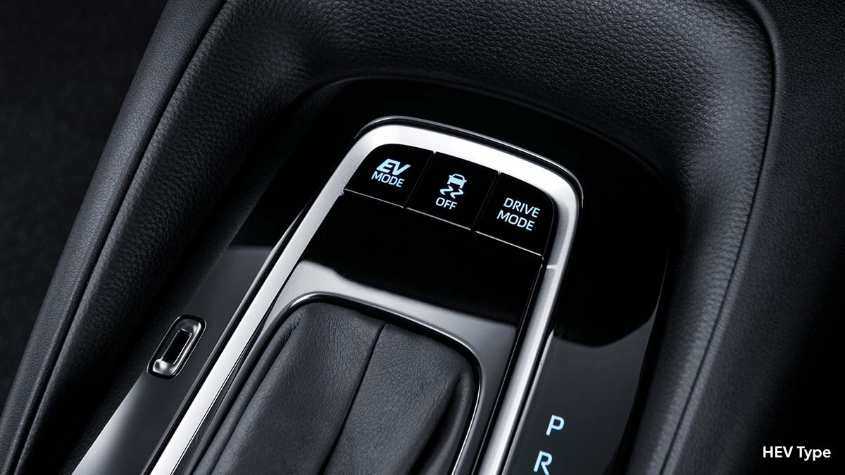EV Mode (Hybrid EV & Hybrid EV GR-S Type) & Adaptable Driving Mode (All Type)