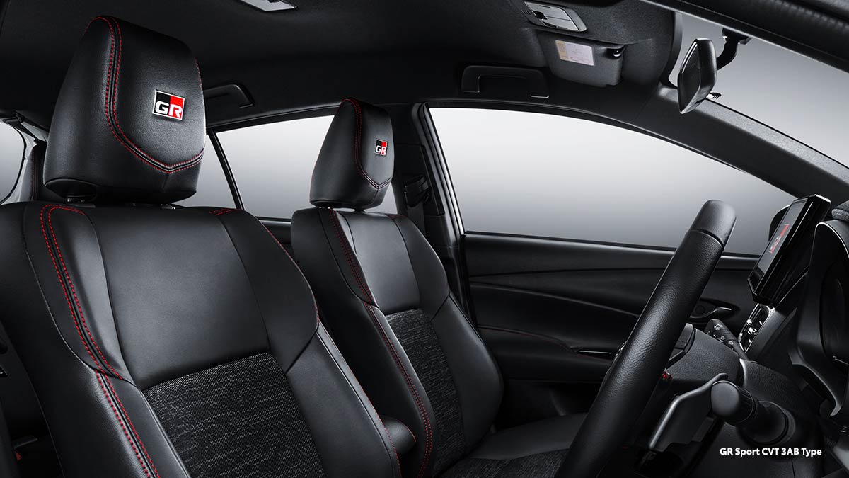 New Sporty Seat with GR Headrest